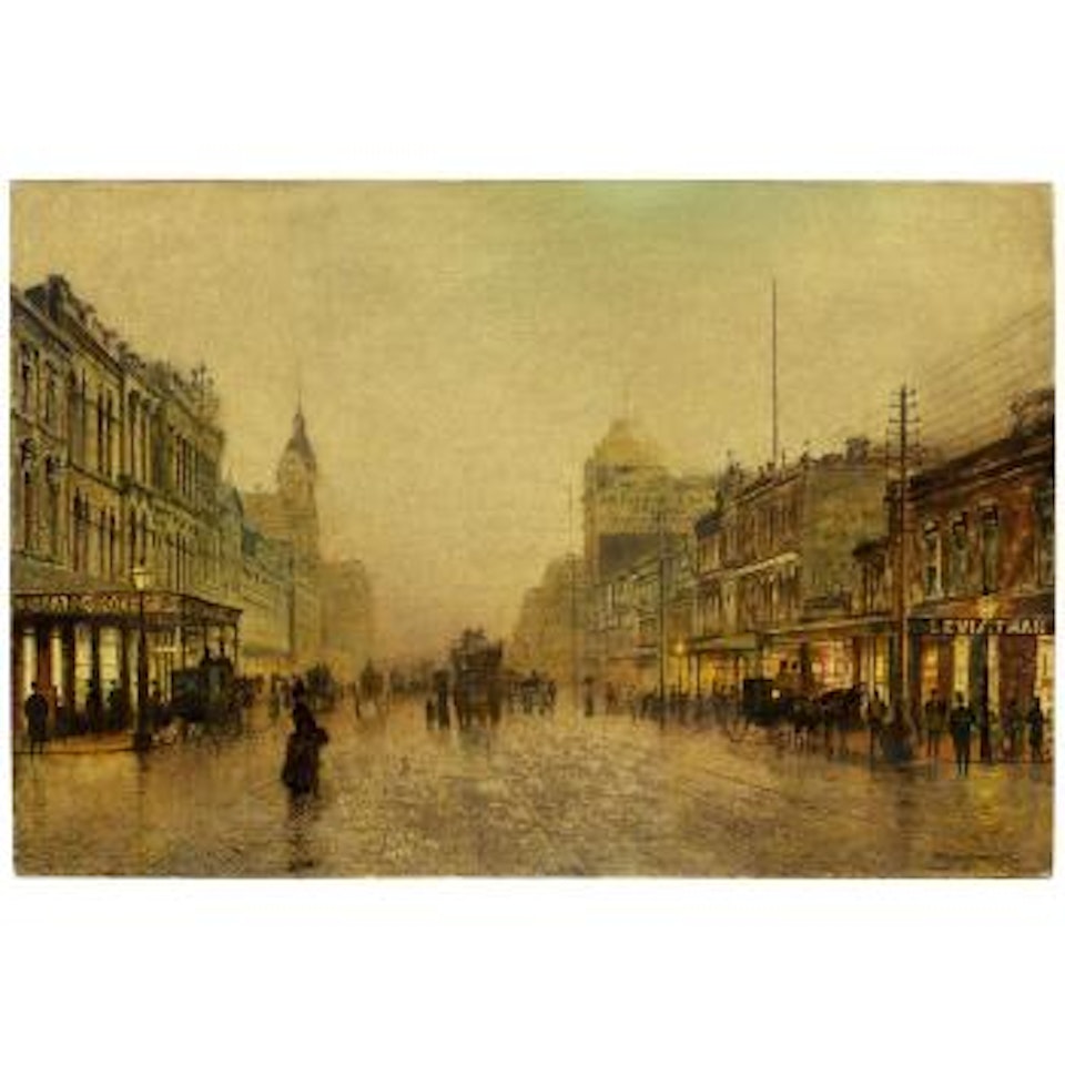 Swanston Street, Melbourne by John Atkinson Grimshaw