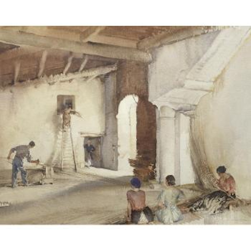 Splitting Bamboos, Le Thor, Provence by William Russell Flint