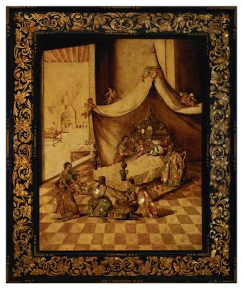 El Nacimiento de María (The Birth of The Virgin) by Mexican School