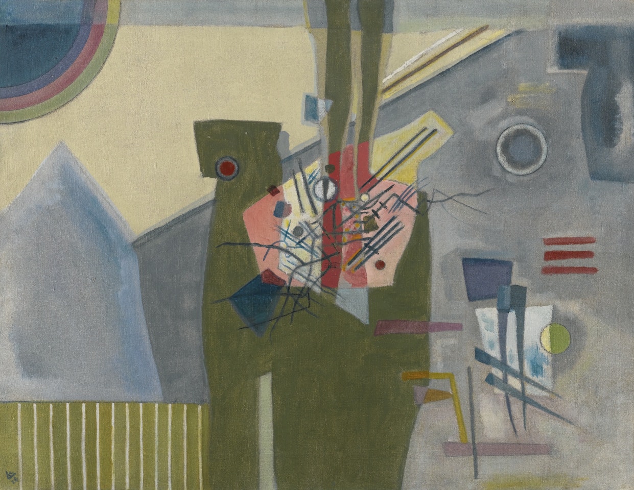 ROSA IM GRAU (ROSE IN GREY) by Wassily Kandinsky