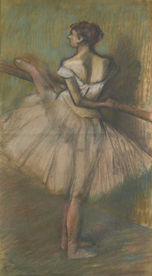 DANSEUSE À LA BARRE by Edgar Degas