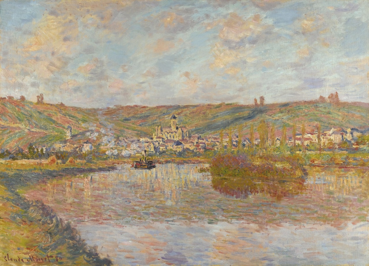 FIN D'APRÈS-MIDI, VÉTHEUIL by Claude Monet