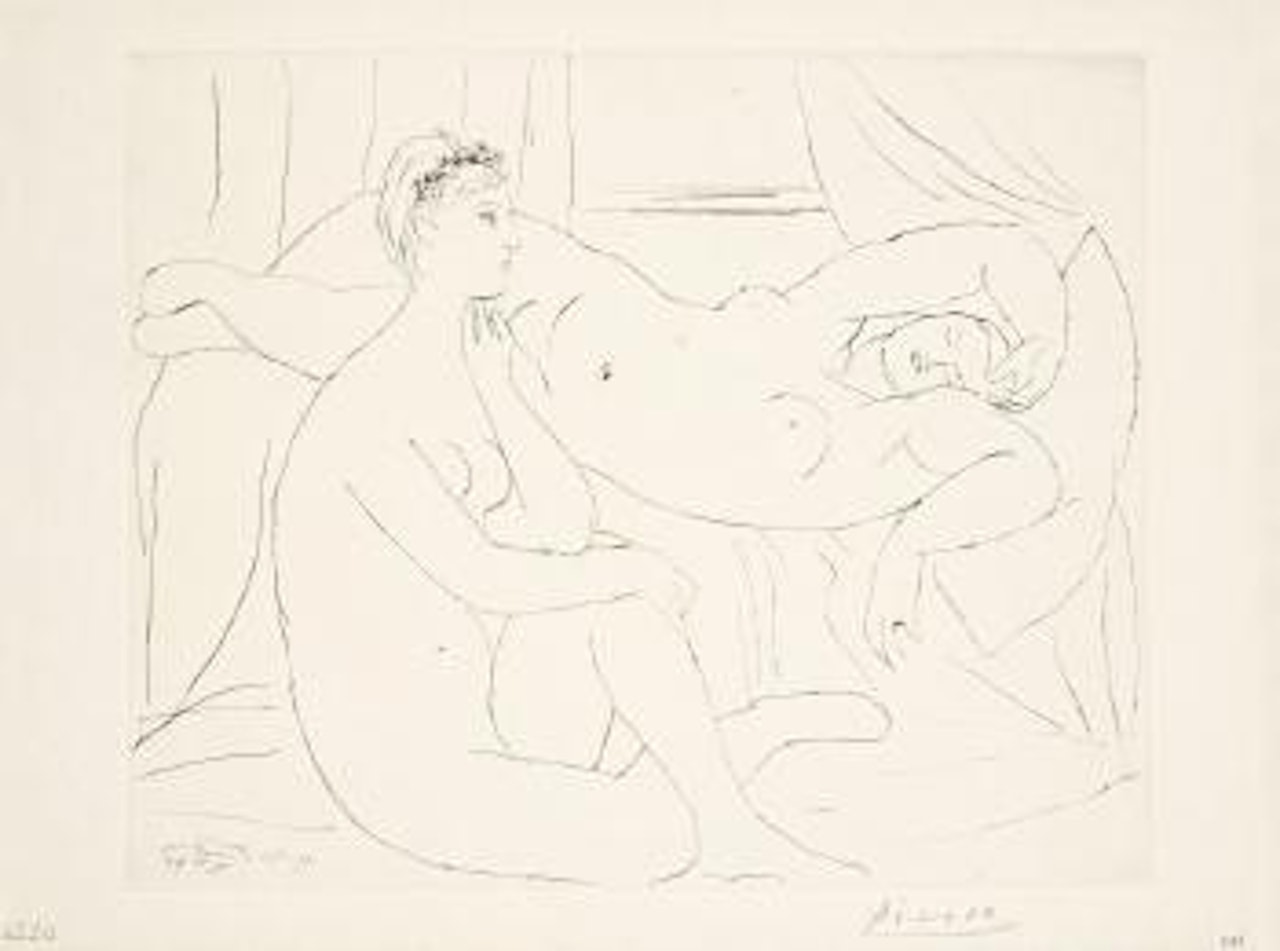 Deux femmes se reposant by Pablo Picasso