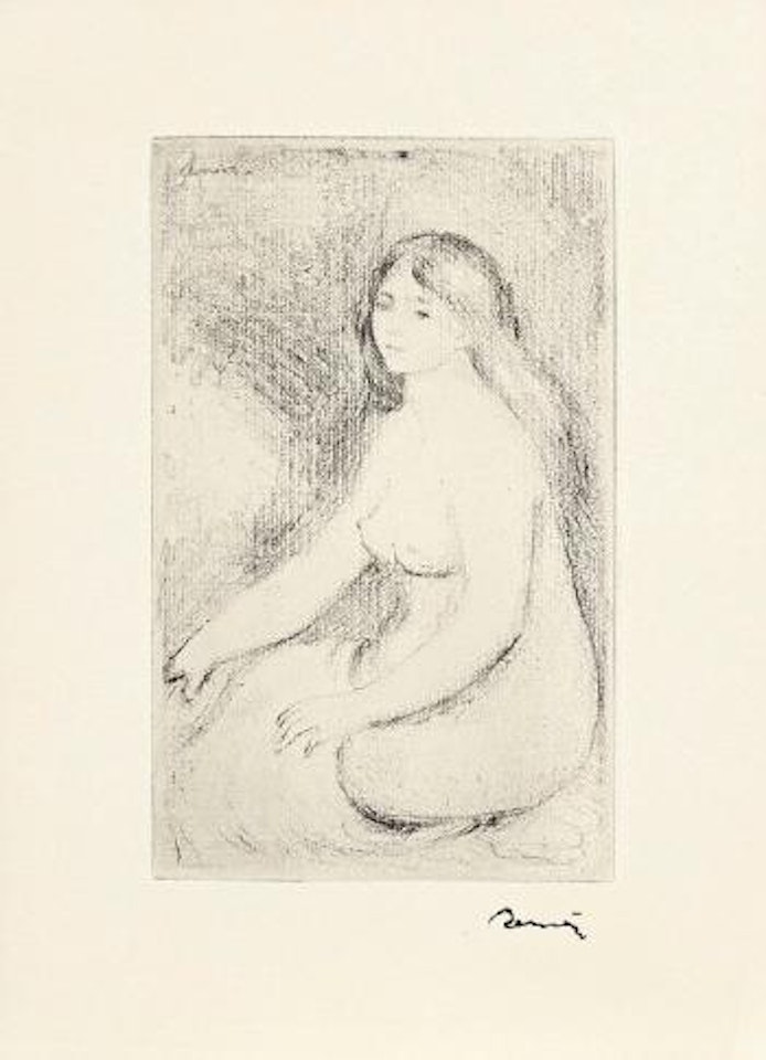 Baigneuse assise by Pierre-Auguste Renoir