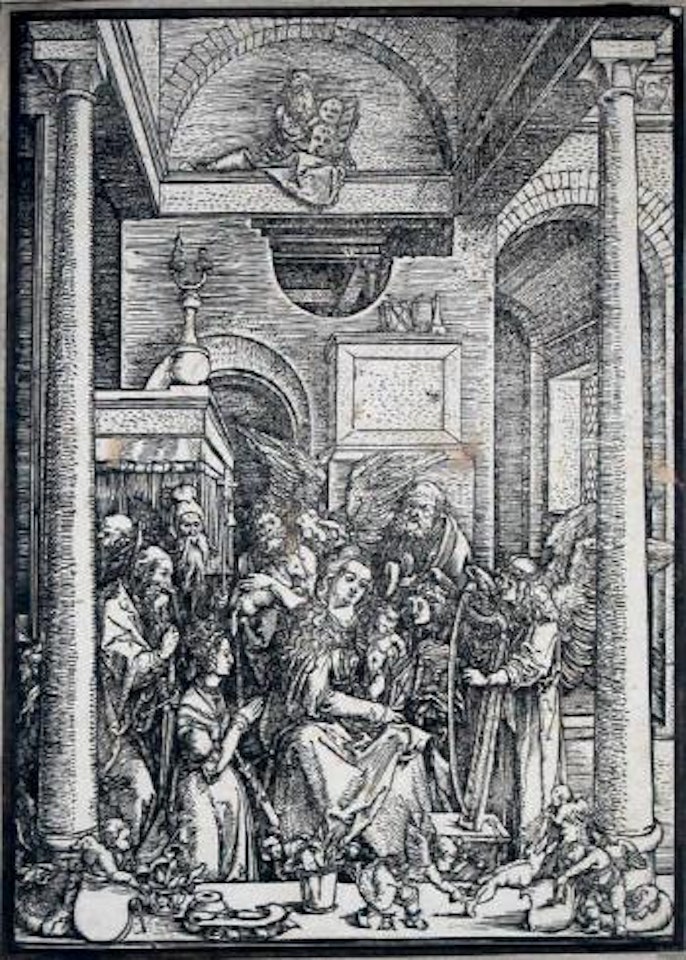 La Vierge adorée par les saints et les anges by Albrecht Dürer