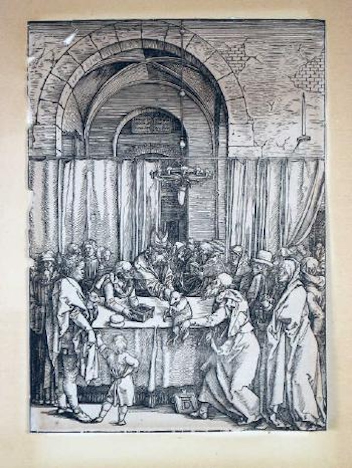Le Grand prêtre rejetant l'offrande de Joachim by Albrecht Dürer