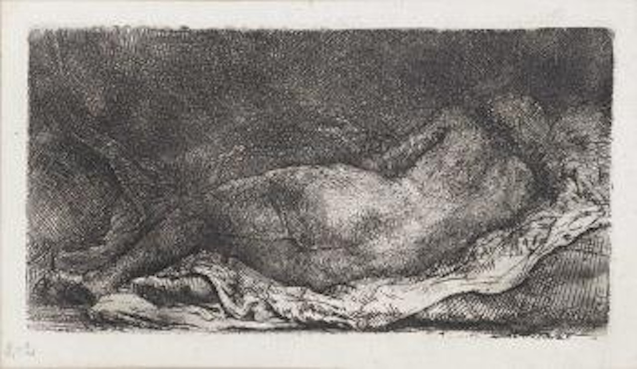 Négresse couchée by Attributed to Rembrandt Harmensz van Rijn
