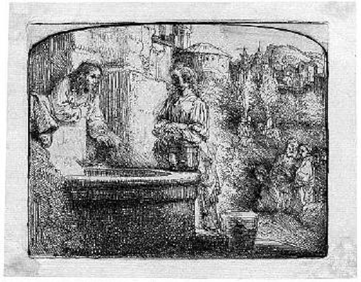 Christus und die Samariterin by Attributed to Rembrandt Harmensz van Rijn