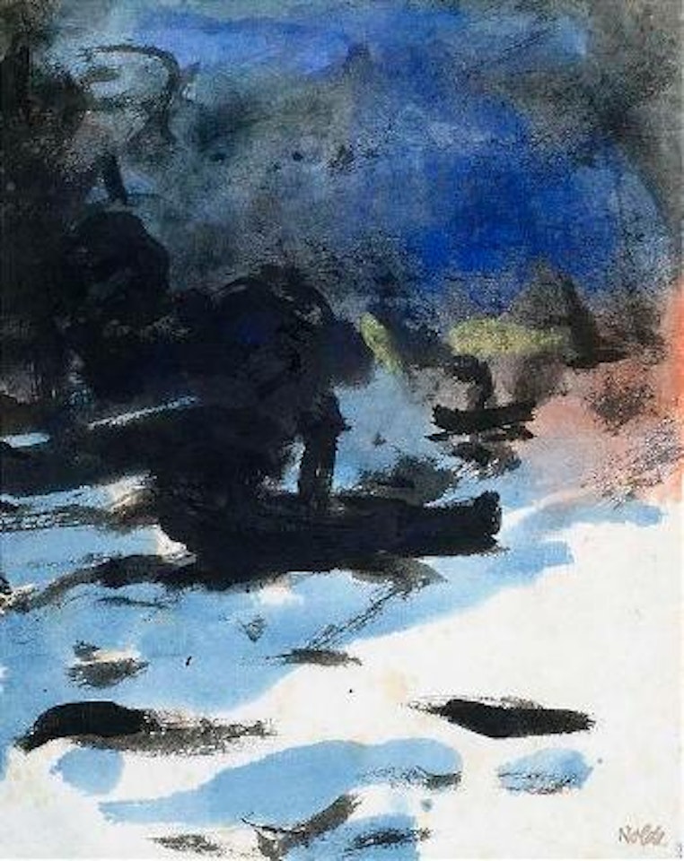 Rußender, dunkler Dampfer by Emil Nolde
