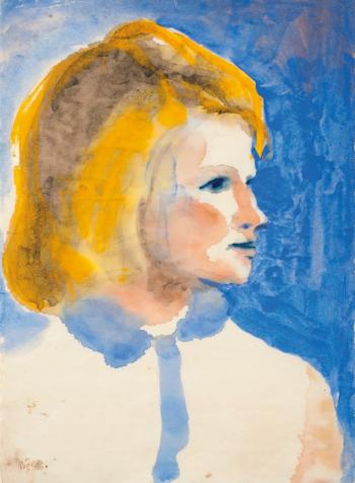 Junges Friesenmädchen (Young Frisian Girl) by Emil Nolde