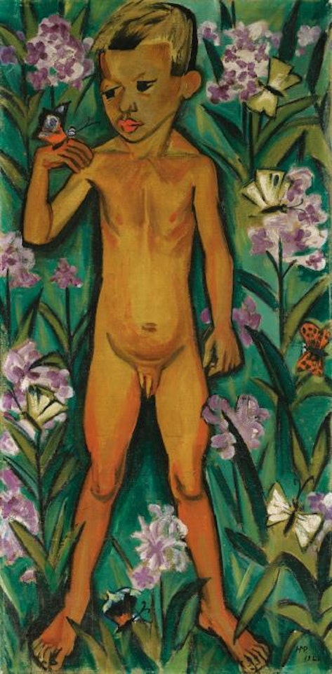 Knabe Mit Schmetterling (Boy with Butterfly) by Max Pechstein