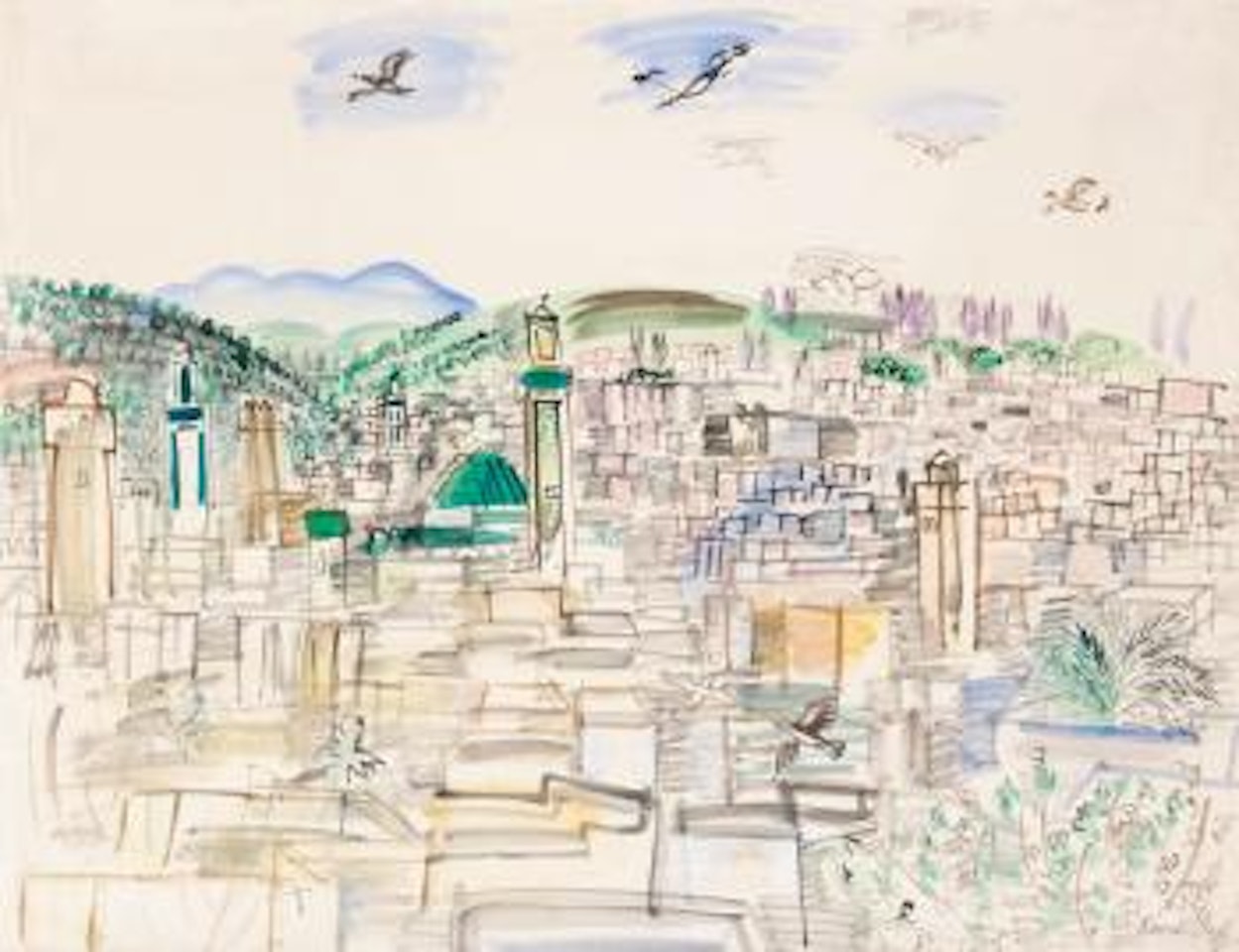 Fès, Les Terrasses by Raoul Dufy