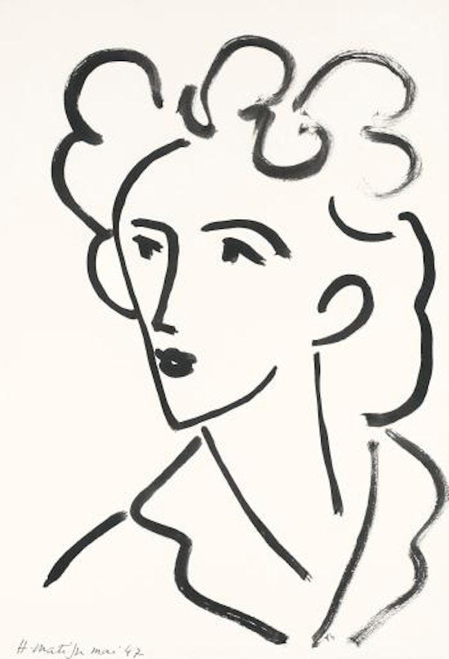 Tête, Marie José by Henri Matisse