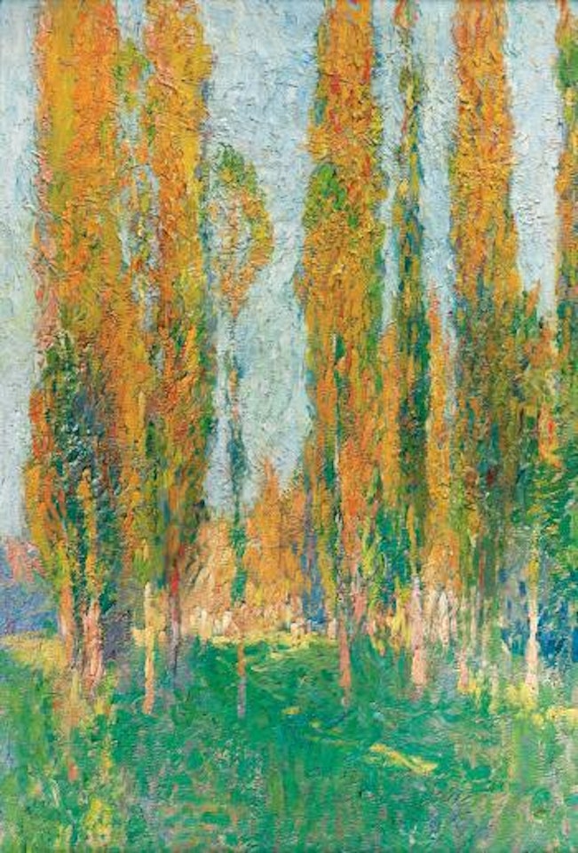 Peupliers À Labastide-du-vert by Henri Jean Guillaume Martin