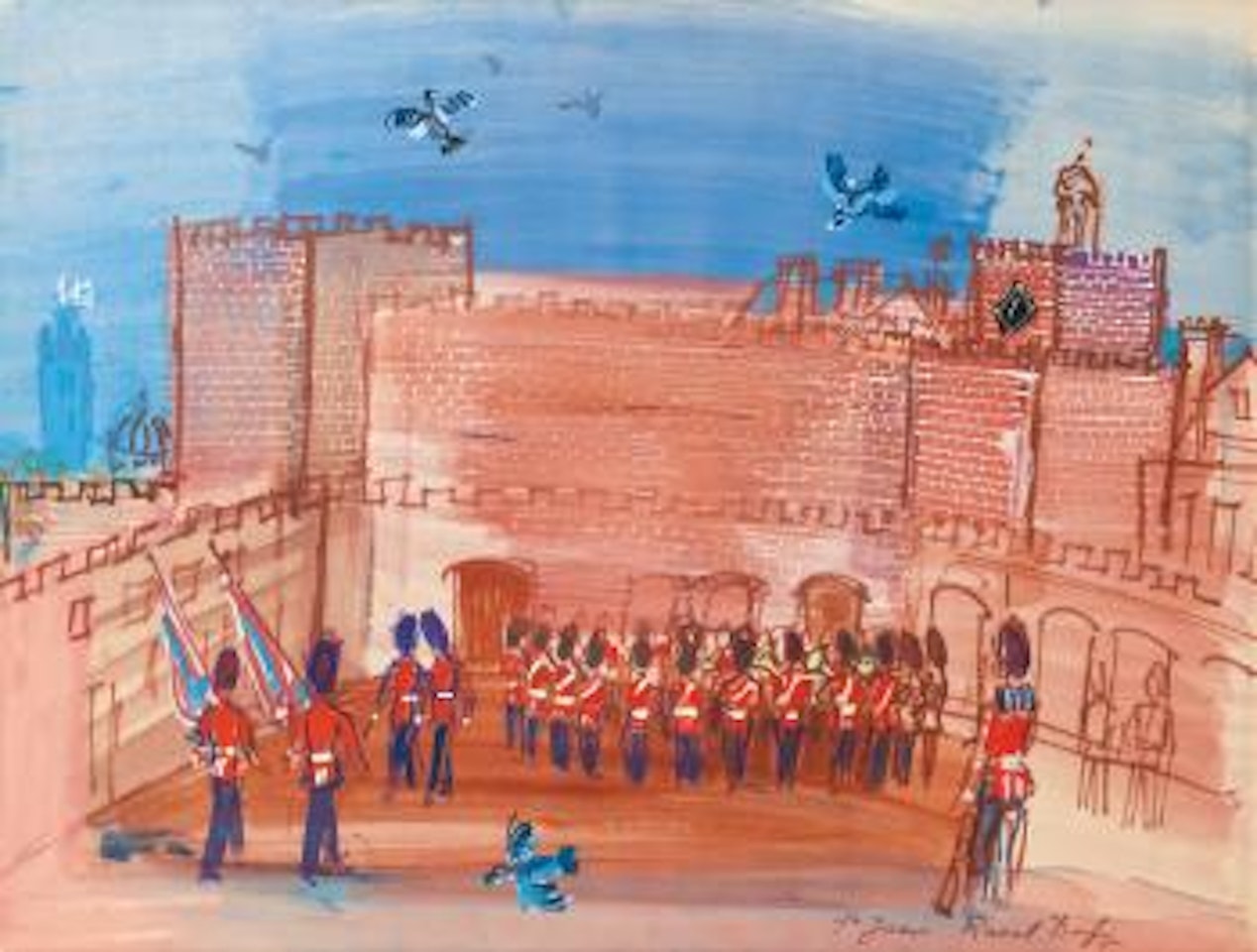La Relève De La Garde À Saint-james by Raoul Dufy