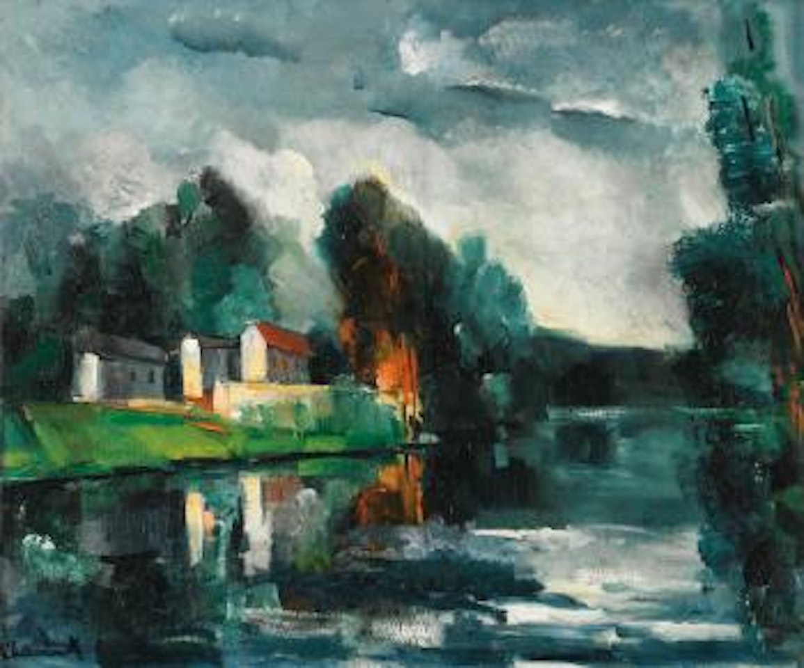 Moulin Sur Le Sausseron À Valmondois by Maurice de Vlaminck