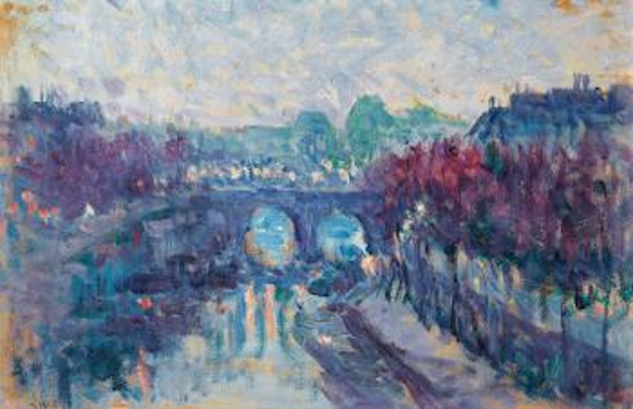 Le Pont Neuf Et Le Petit Bras De La Seine by Maximilien Luce