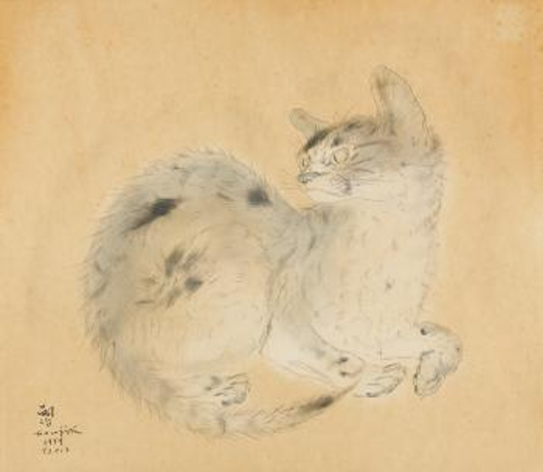 Chat by Leonard Tsuguharu Foujita