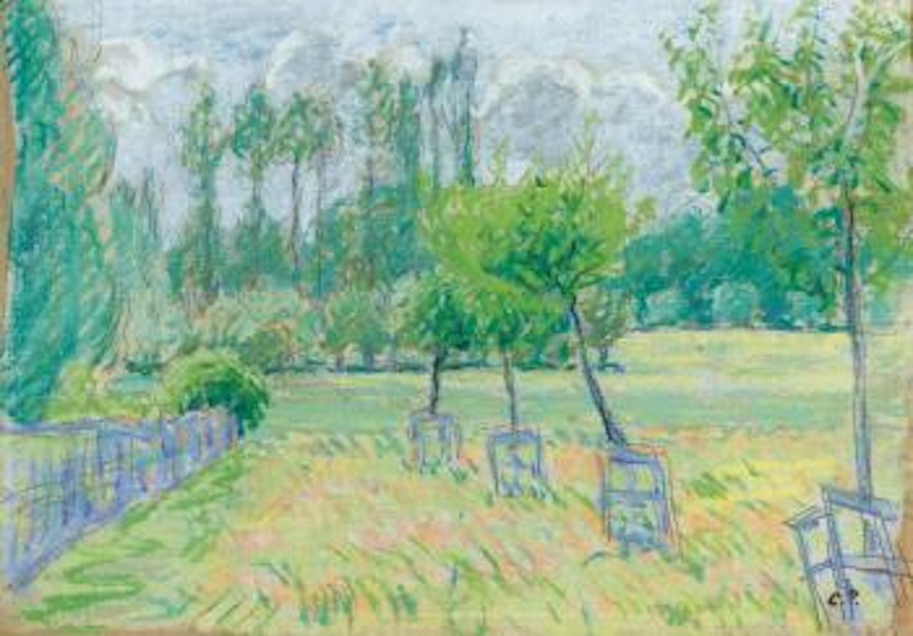 Etude De Pommiers À Eragny by Camille Pissarro