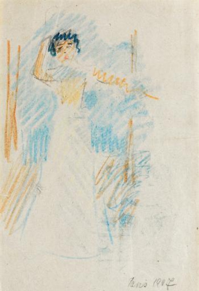 Die Soubrette II (The Soubrette II) by August Macke
