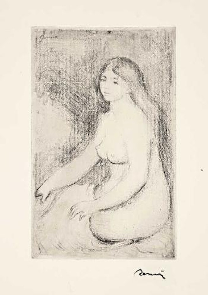 Baigneuse assise by Pierre-Auguste Renoir