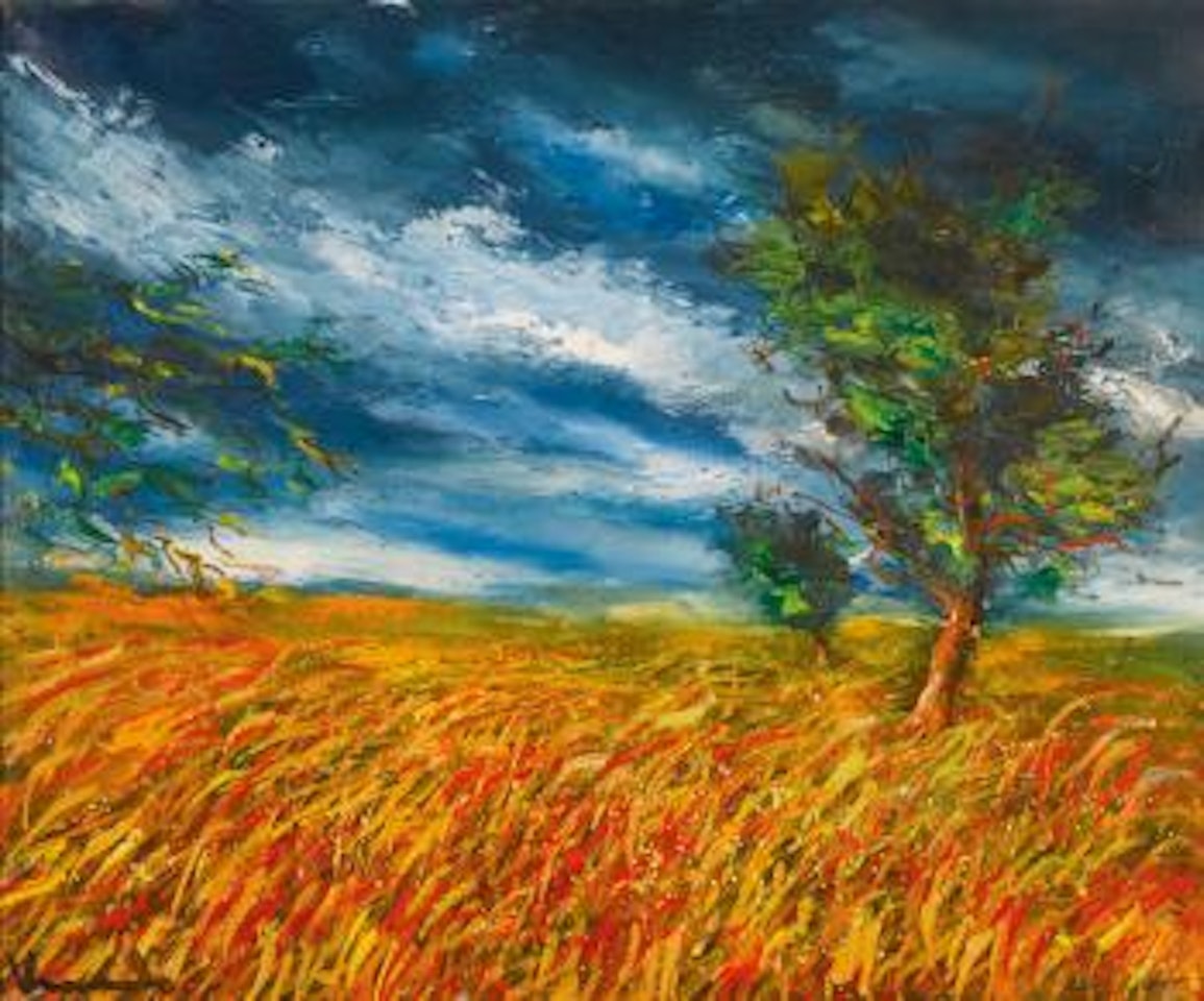 Champ De Blé Avec Arbres by Maurice de Vlaminck