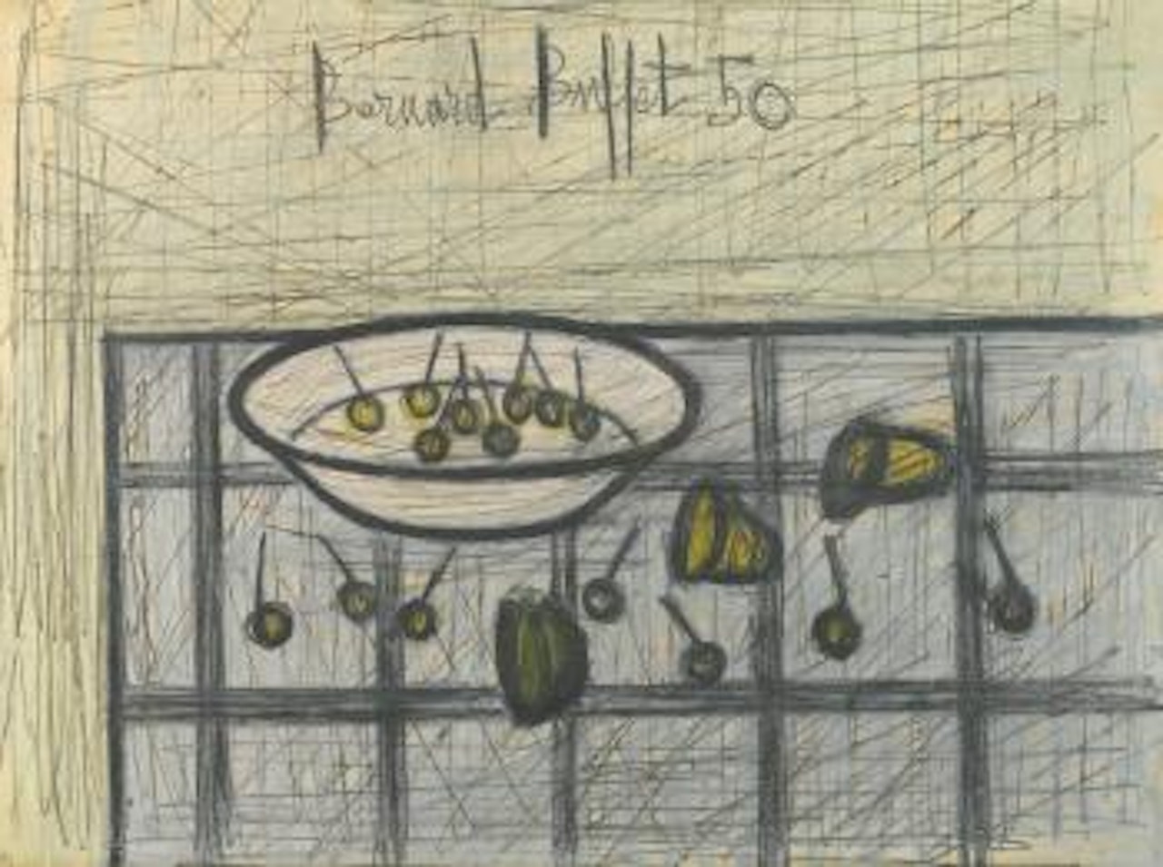 Cerises Dans Un Plat by Bernard Buffet