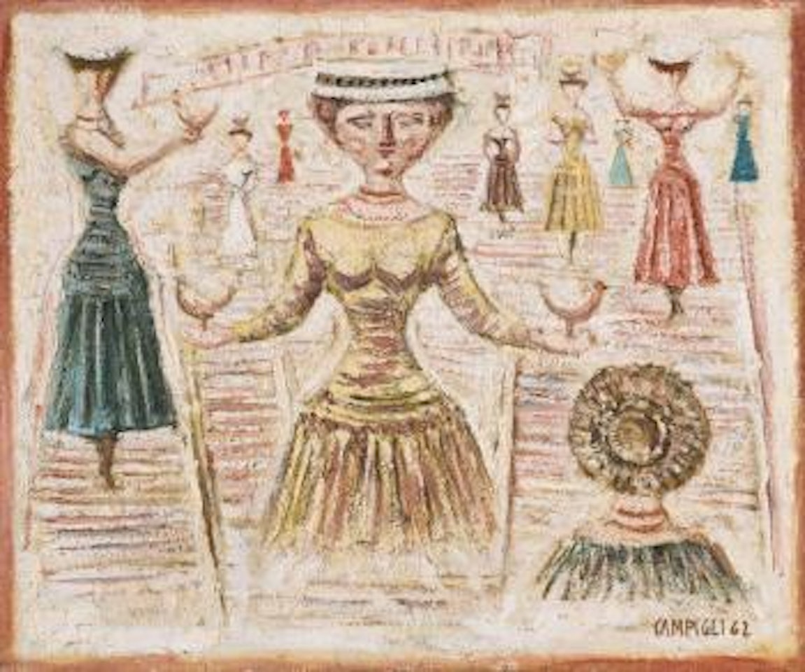 Figure Femminilli / Teatrino by Massimo Campigli