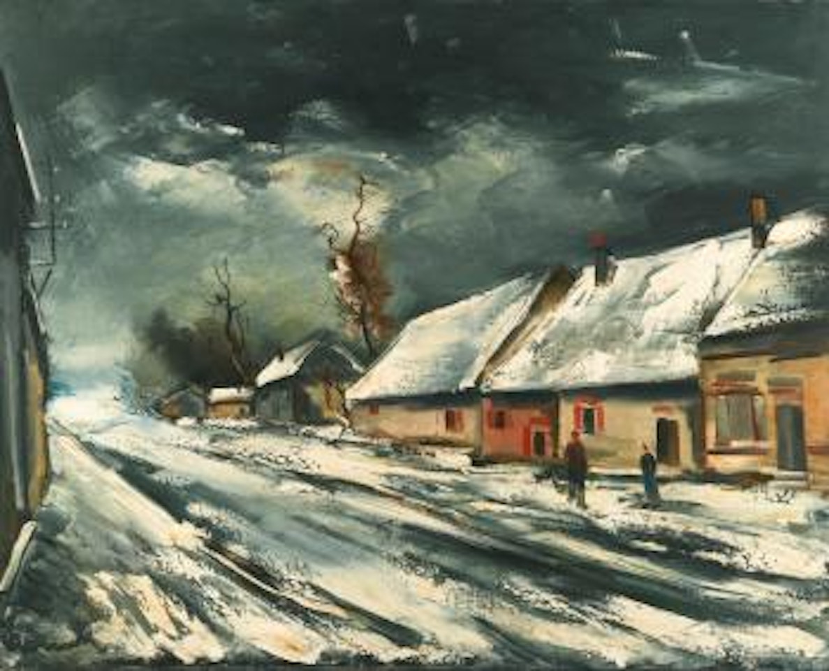 Rue De Village Sous La Neige by Maurice de Vlaminck