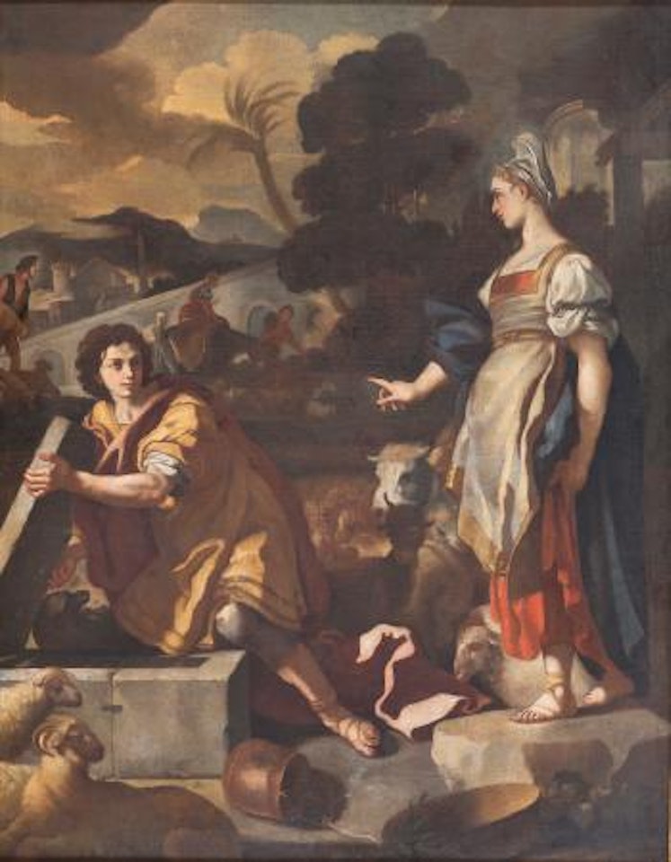 Rachele e Giacobbe al pozzo by Francesco Solimena