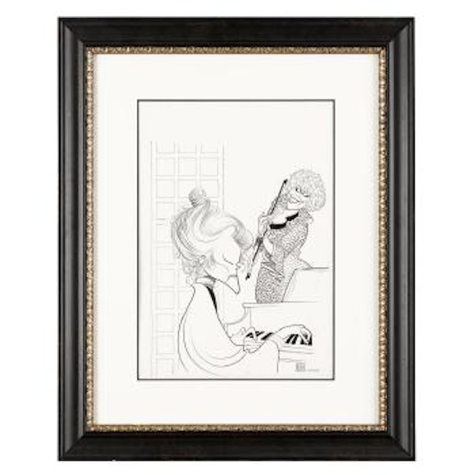 Katherine Hepburn and Dorothy Loudon - West Side Waltz by Al Hirschfeld