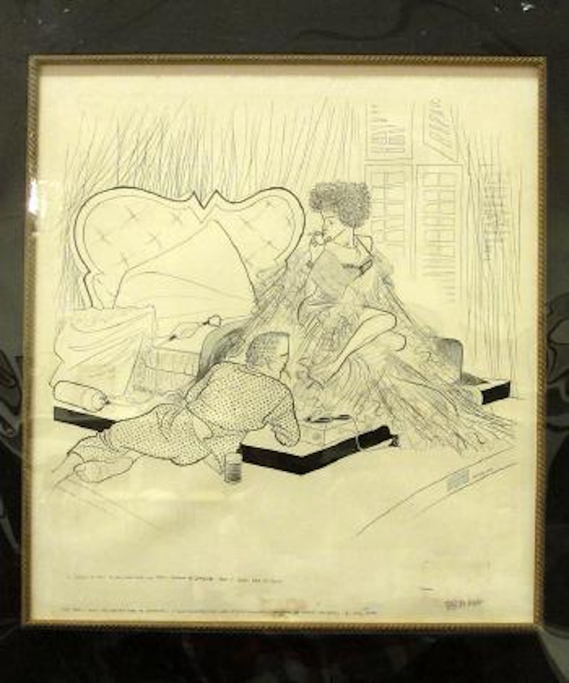 A couple of self styled monsters - Paul Newman & Geraldine Page in ‘Sweet Bird of Youth’ / The Props ... Marijuana and Whiskey for Kicks - A Cool Love Scene by Al Hirschfeld