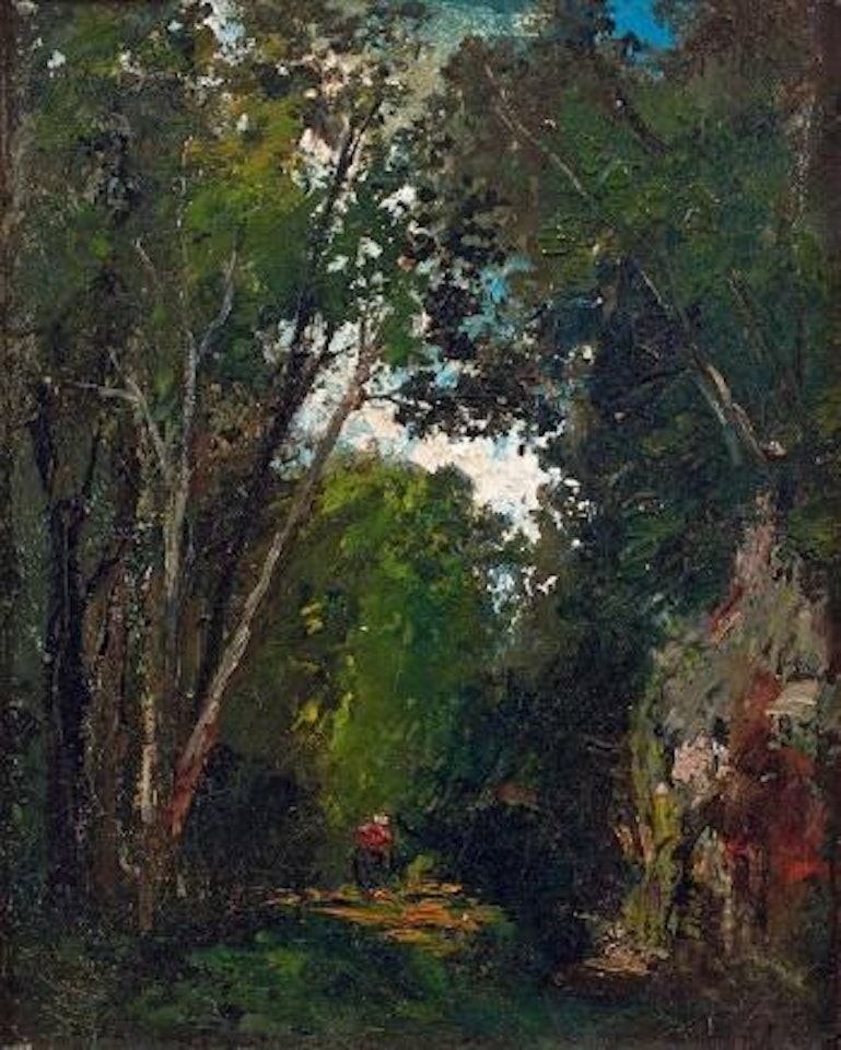 Sous-bois by Gustave Courbet