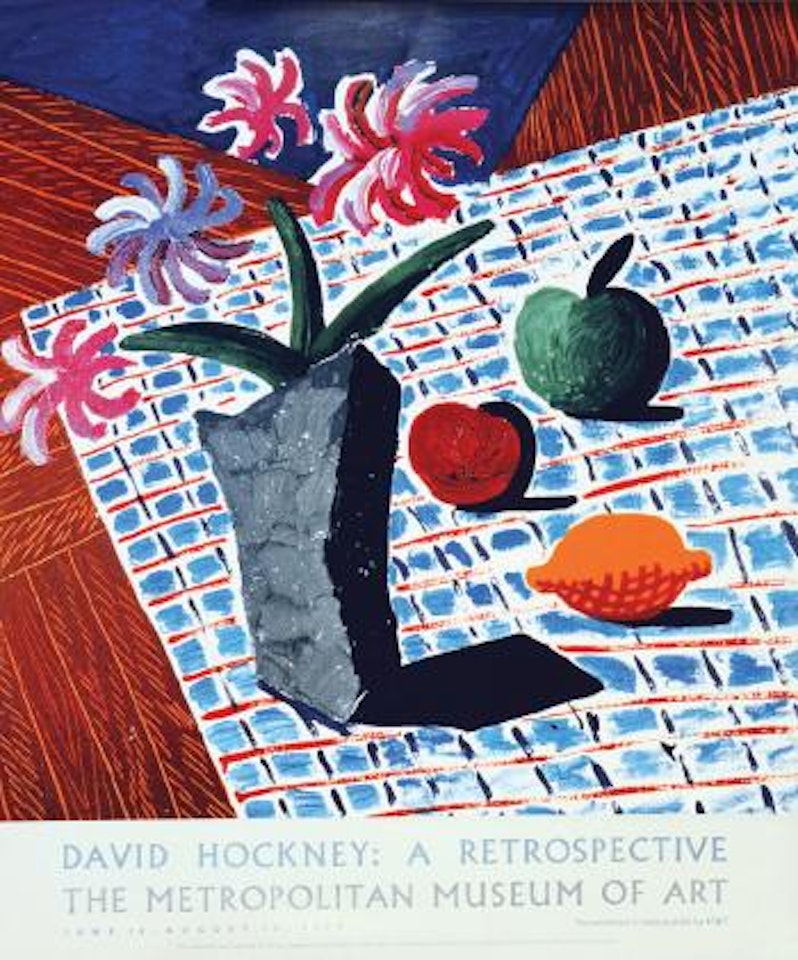 A Retrospective - Still Life with Flowers by David Hockney
