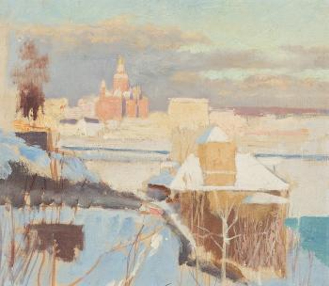 View from Kaivopuisto by Albert Edelfelt