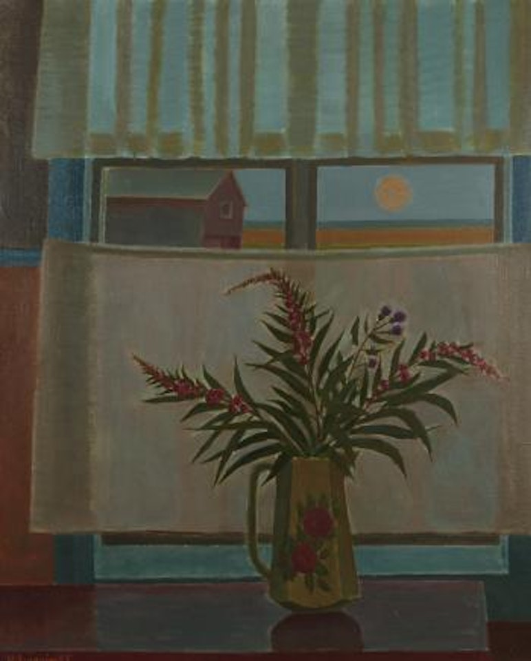 Willow herb in the window by Veikko Vionoja