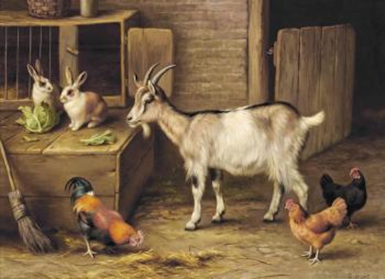 Farmyard friends by Edgar Hunt