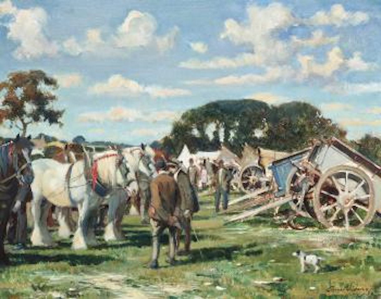 After the ploughing match by Edward Seago