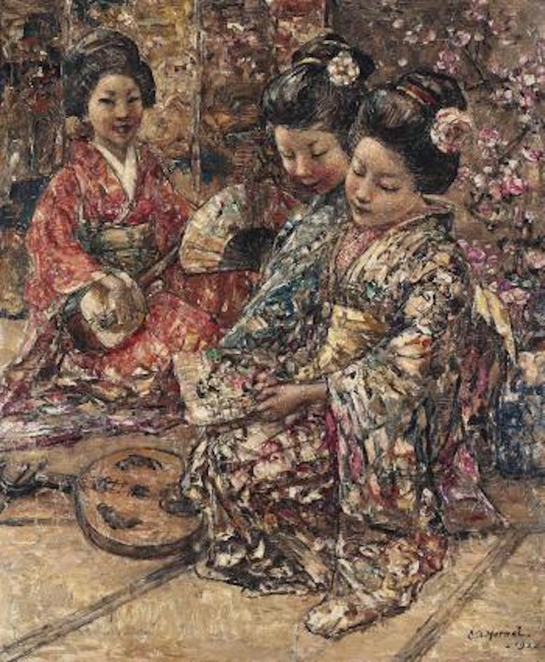 Japanese geisha girls by Edward Atkinson Hornel
