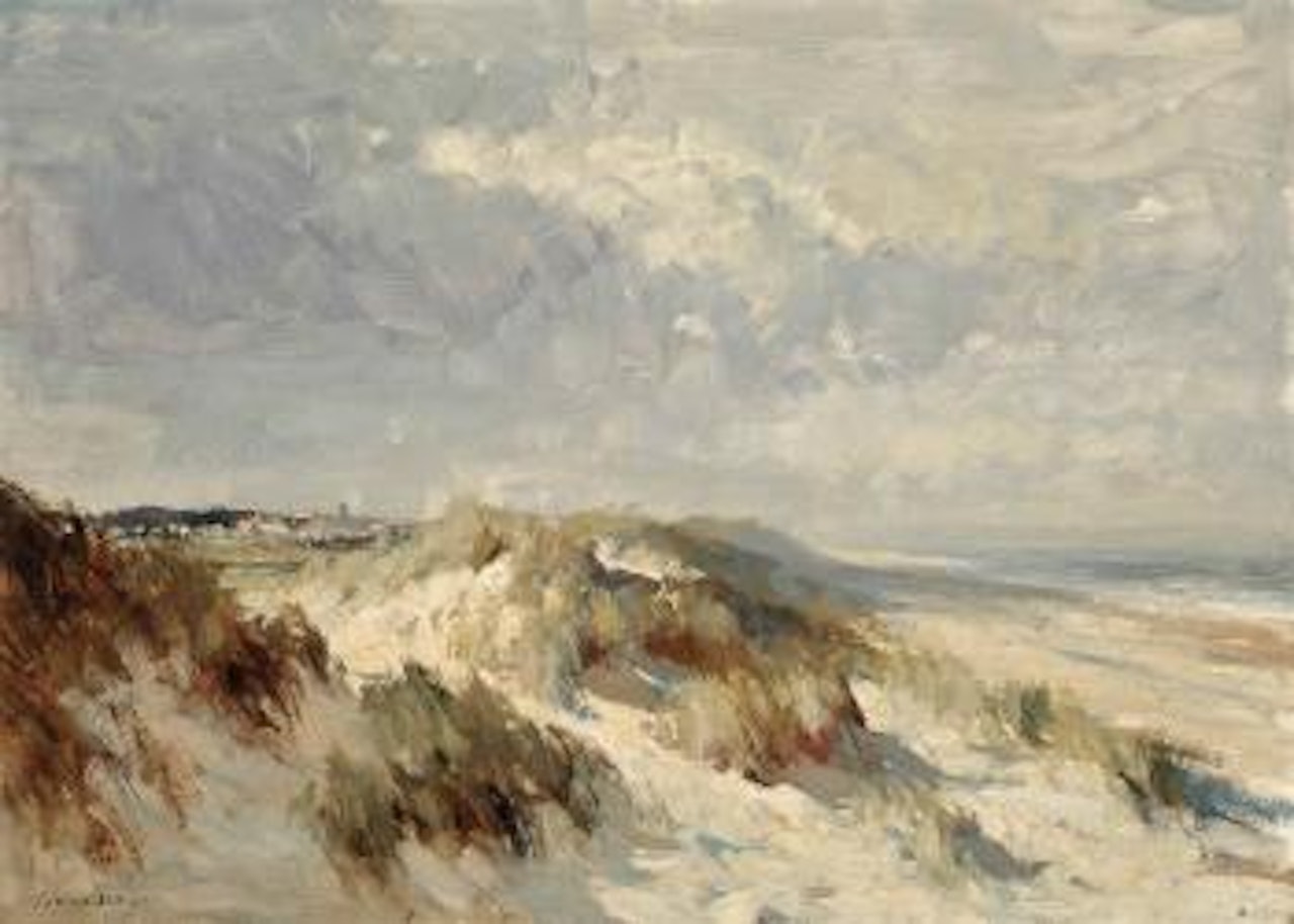 Sand dunes on the Norfolk coast by Edward Seago