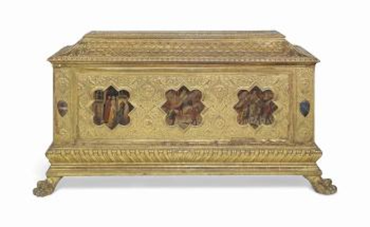Three allegorical scenes, possibly taken from Boccaccio's Decameron by Florentine School