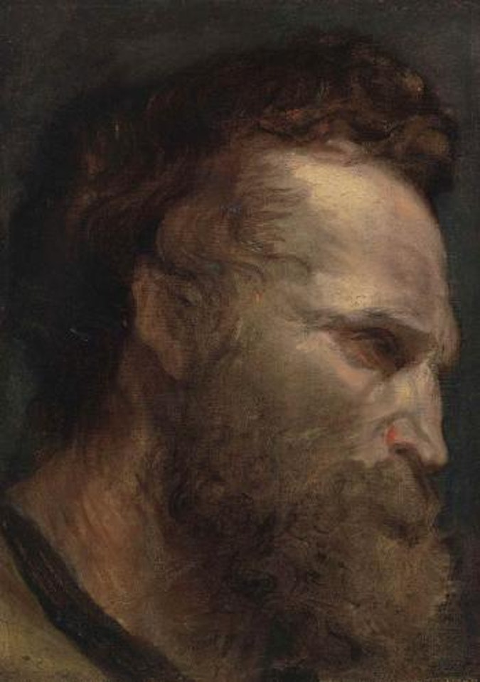 Head Study of a bearded Man, in profile by Anthony van Dyck