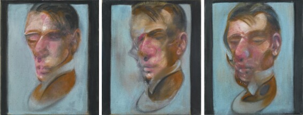 THREE STUDIES FOR SELF-PORTRAIT by Francis Bacon