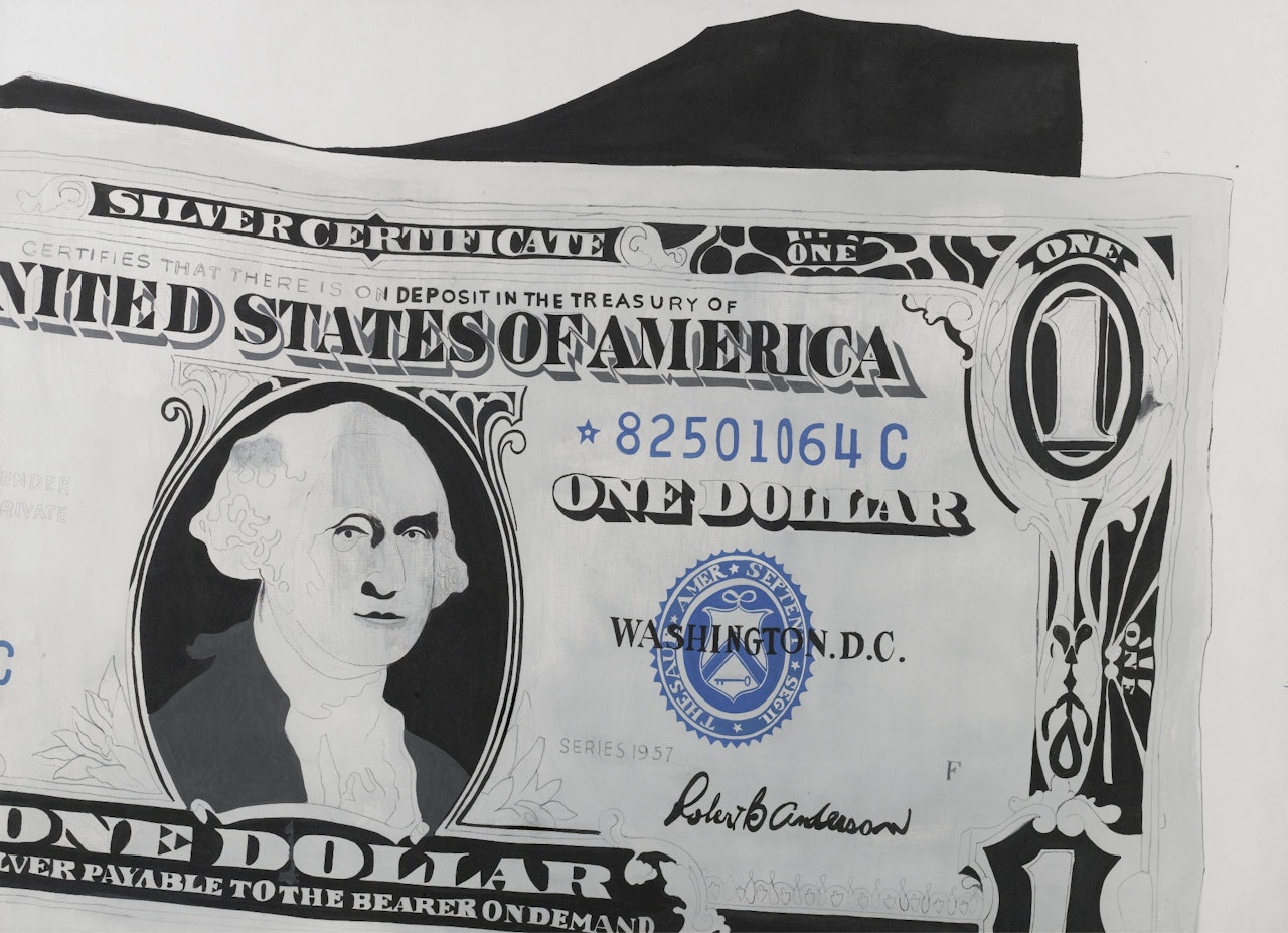 ONE DOLLAR BILL (SILVER CERTIFICATE) by Andy Warhol