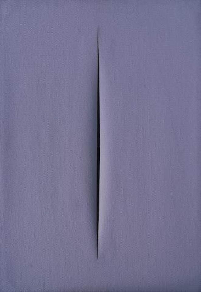 Concetto Spaziale, Attesa by Lucio Fontana