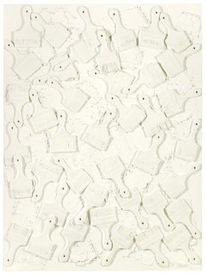 Untitled (white painting) by Arman