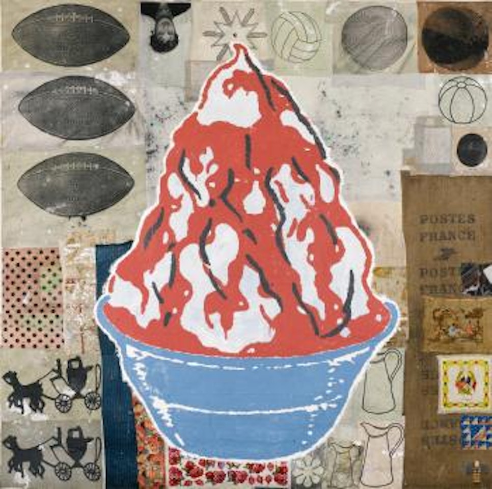 Red Sundae (The Blue Bowl) by Donald Baechler
