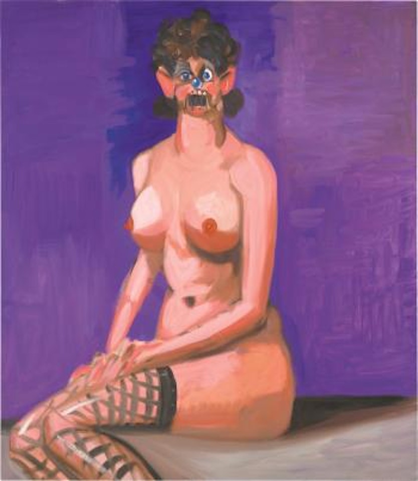Nude on Purple by George Condo