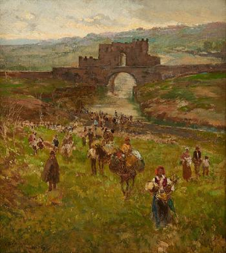La route vers le marché by Carlo Brancaccio