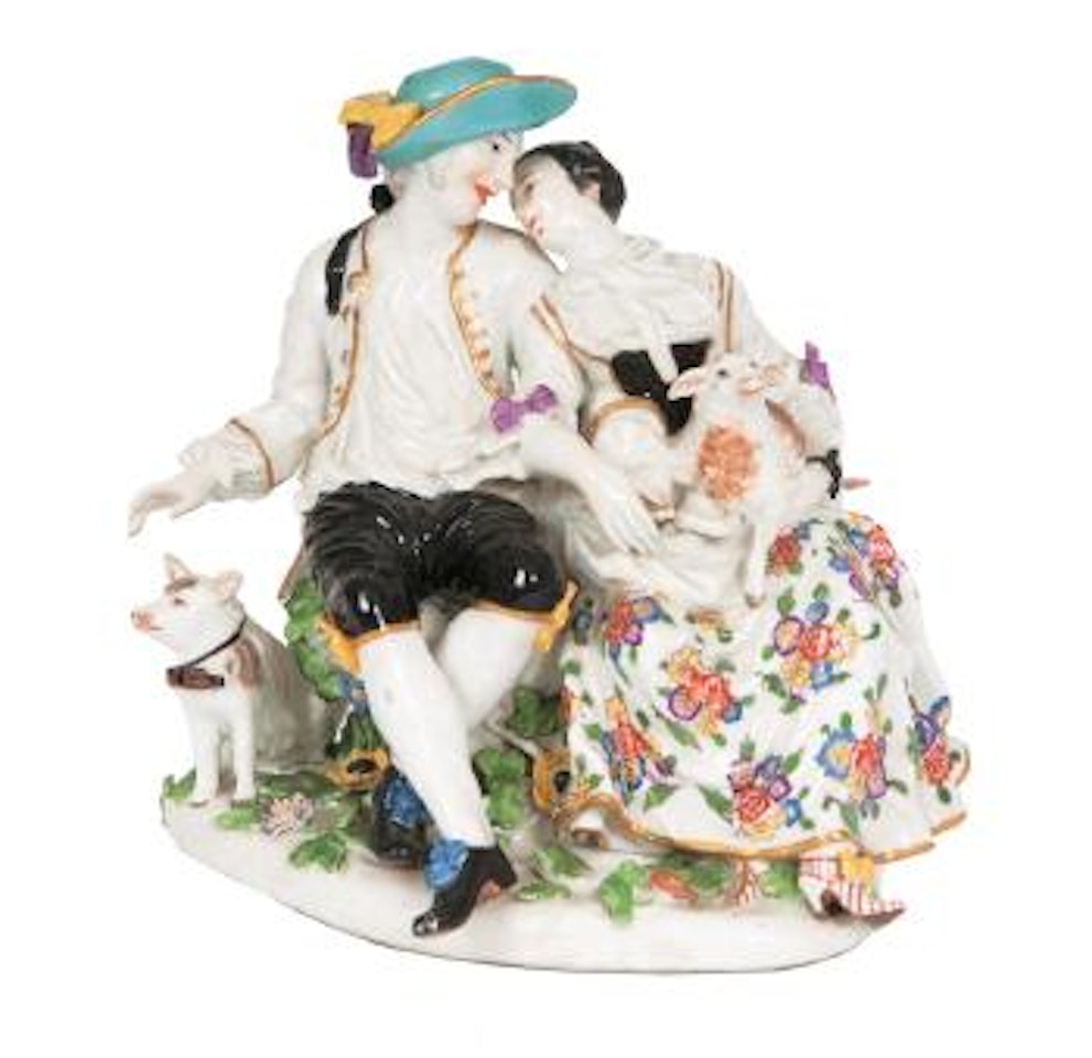 The loving shepherd's couple by Johann Joachim Kändler